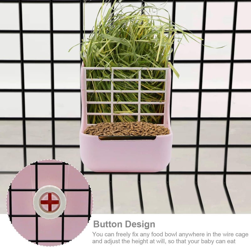 Litewoo Rabbit Hay Feeder Food Bowl Feeding Rack for Small Animal Guinea Pig Chinchilla Bunny Cage Accessories - Image 3